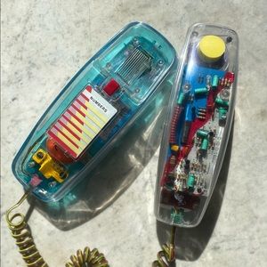 (SOLD) Vintage Unisonic Y2K Clear Landline Phone